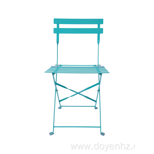 Outdoor Metal Folding Slat Chair(5 Seat& 2 Back)